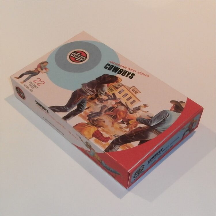 Airfix Empty Western Series Cowboys Target Logo Repro Box 1:32 Scale #51465 - Image 3