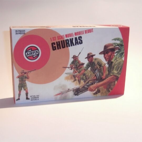 Airfix Empty Military Series Ghurkas Target Logo Repro Box 1:32 Scale #51471