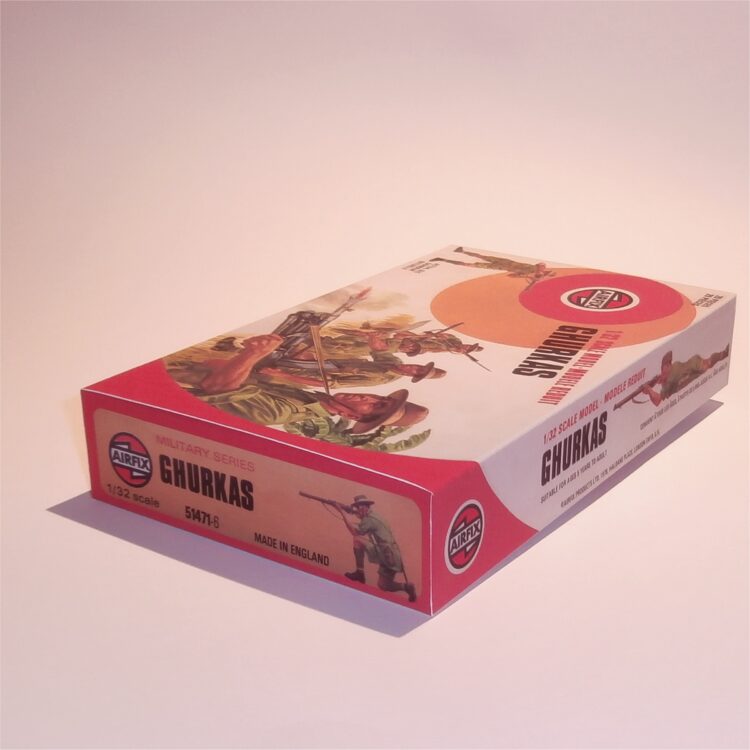 Airfix Empty Military Series Ghurkas Target Logo Repro Box 1:32 Scale #51471 - Image 2