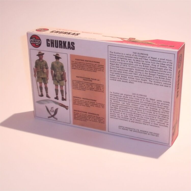 Airfix Empty Military Series Ghurkas Target Logo Repro Box 1:32 Scale #51471 - Image 3