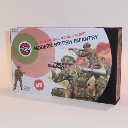 Airfix Empty Modern British Infantry Repro Target Logo Box 1:32 Scale #51472