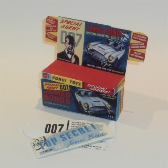 Corgi Toys  261 Aston Martin James Bond Gold Empty Repro Box