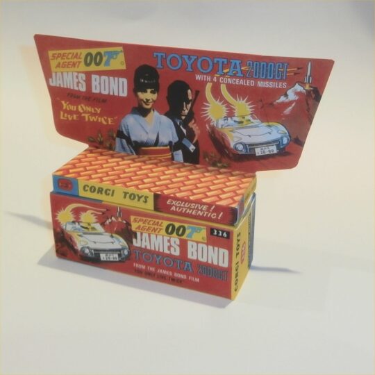 Corgi Toys  336 James Bond Toyota 2000 Empty Reproduction Box Set