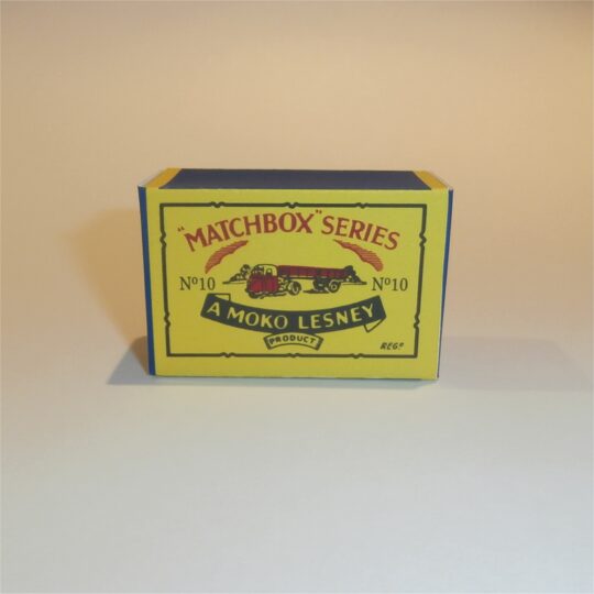 Matchbox Lesney 10a Mechanical Horse B Style Repro Box