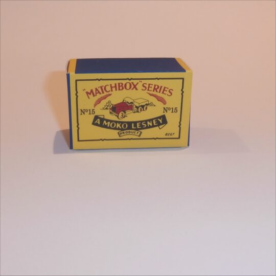 Matchbox Lesney 15a Diamond T Tractor B Style Repro Box