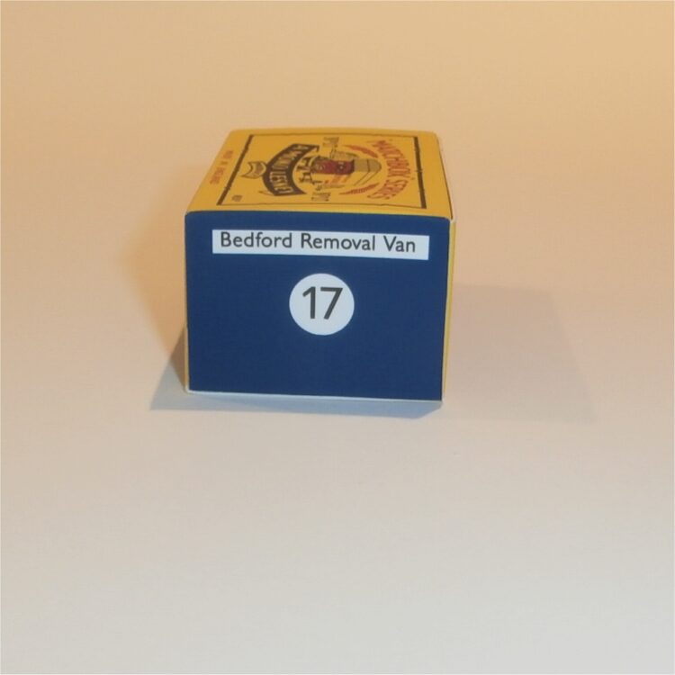 Matchbox Lesney 17a Removals Van B Style Repro Box - Image 3
