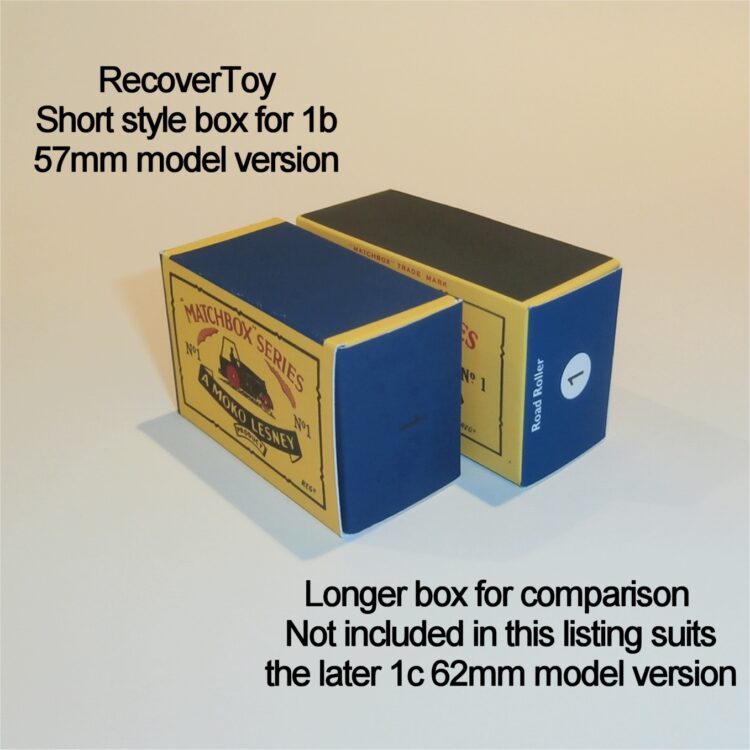 Matchbox Lesney  1b Road Roller B Style Repro Box - Image 5