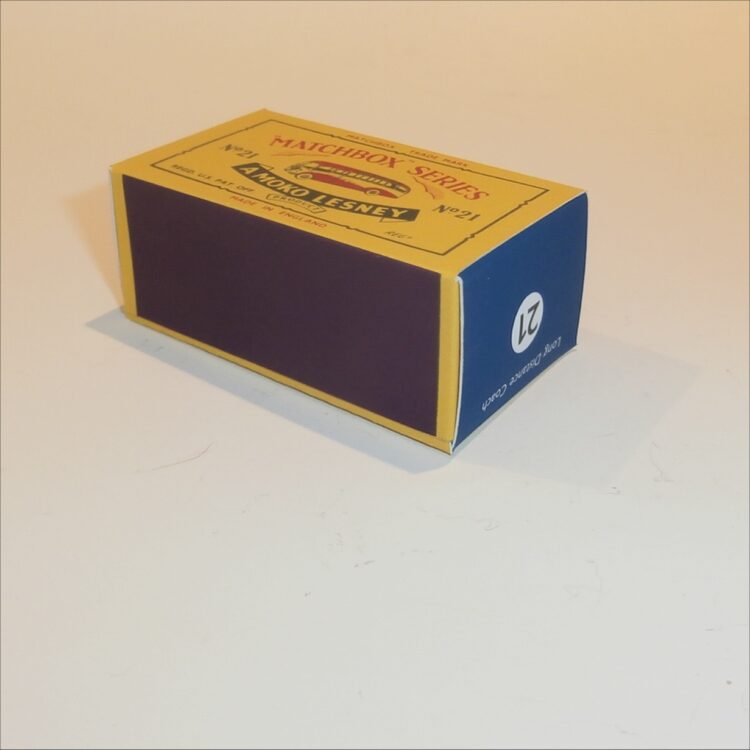 Matchbox Lesney 21b2 Bedford Coach B Style Repro Box - Image 2
