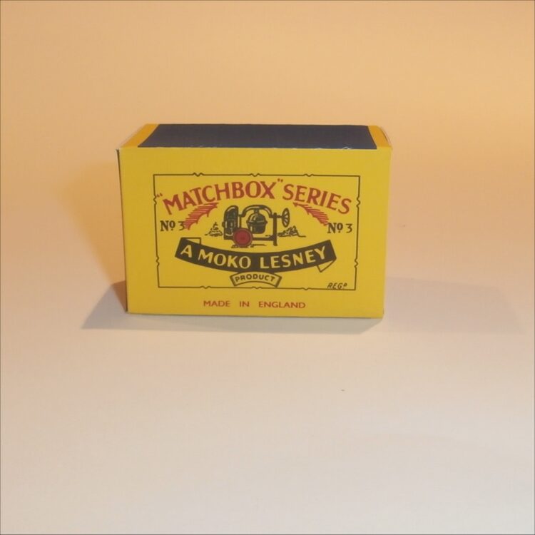 Matchbox Lesney  3a Cement Mixer B Style Repro Box