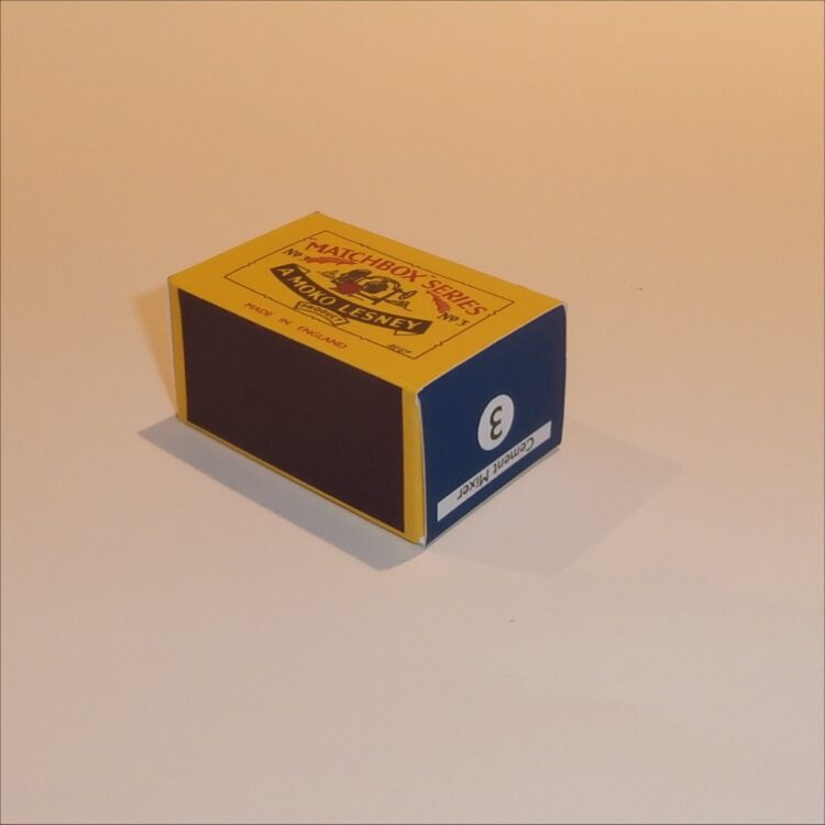 Matchbox Lesney  3a Cement Mixer B Style Repro Box - Image 2