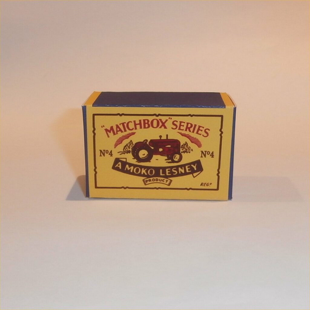 Reproduction Box Matchbox Lesney 4a Massey Tractor B Style Repro Box
