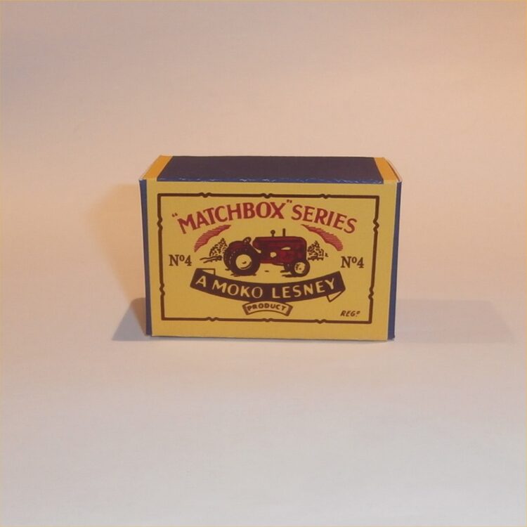 Matchbox Lesney  4a Massey Tractor B Style Repro Box