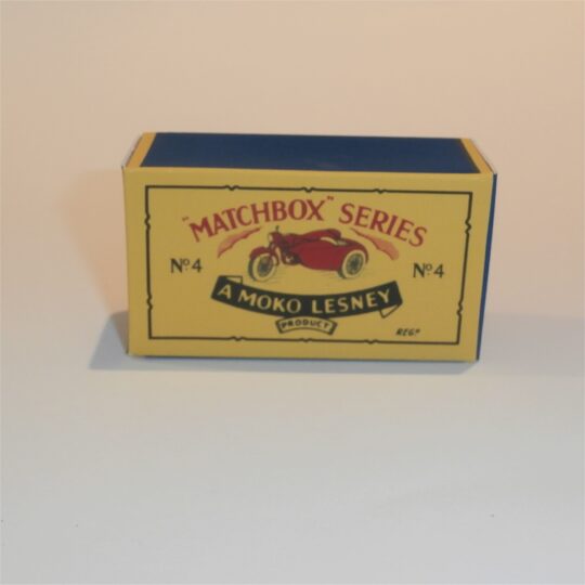 Matchbox Lesney  4c Triumph Motorbike B Style Repro Box