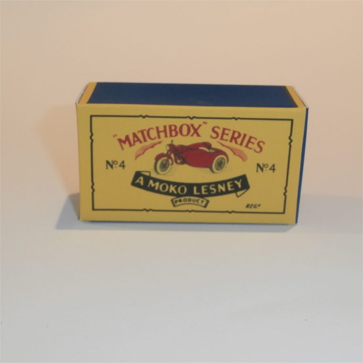 Matchbox Lesney  4c Triumph Motorbike B Style Repro Box