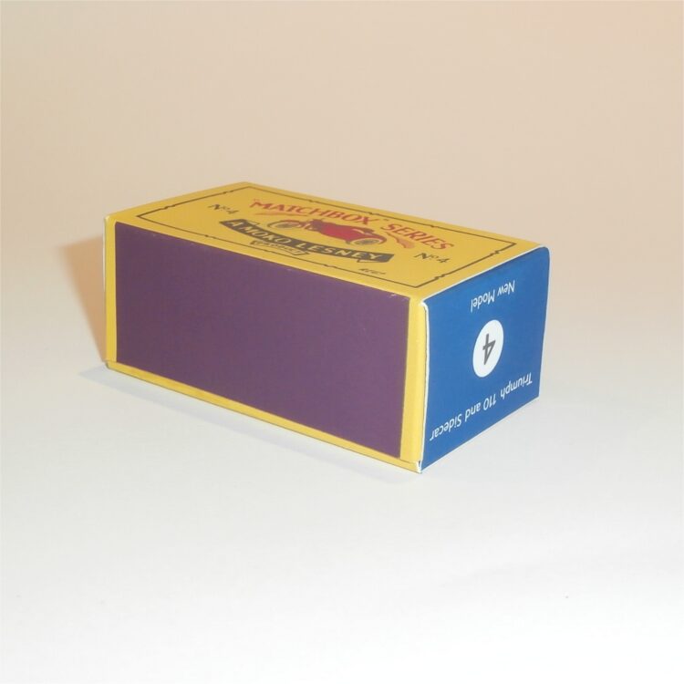 Matchbox Lesney  4c Triumph Motorbike B Style Repro Box - Image 2