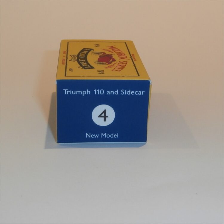 Matchbox Lesney  4c Triumph Motorbike B Style Repro Box - Image 3
