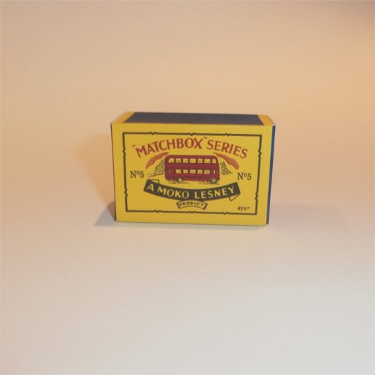 Matchbox Lesney  5a1 London Bus 'No Signs' 52mm B Style Repro Box