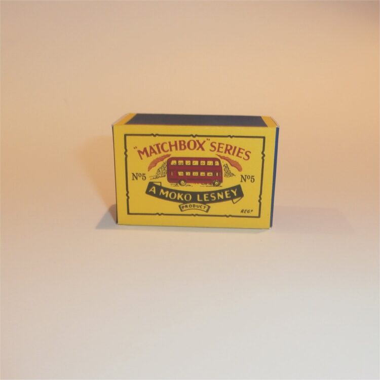 Matchbox Lesney  5a1 London Bus 'No Signs' 52mm B Style Repro Box
