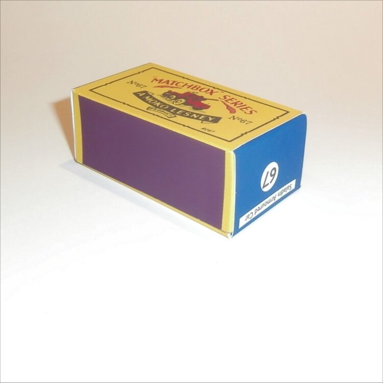 Matchbox Lesney 67a Saladin Armoured Car B Style Repro Box - Image 2