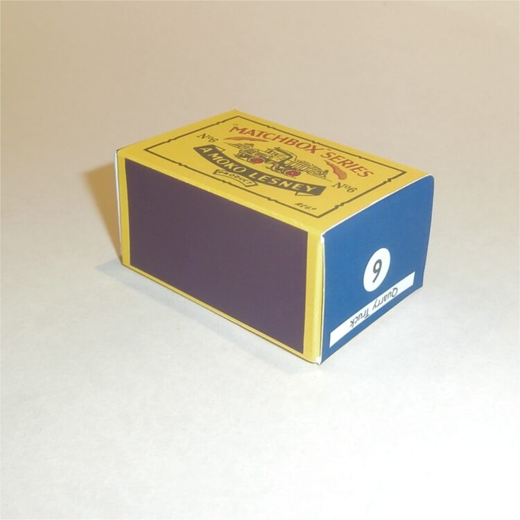 Matchbox Lesney  6a Quarry Truck B Style Repro Box - Image 2