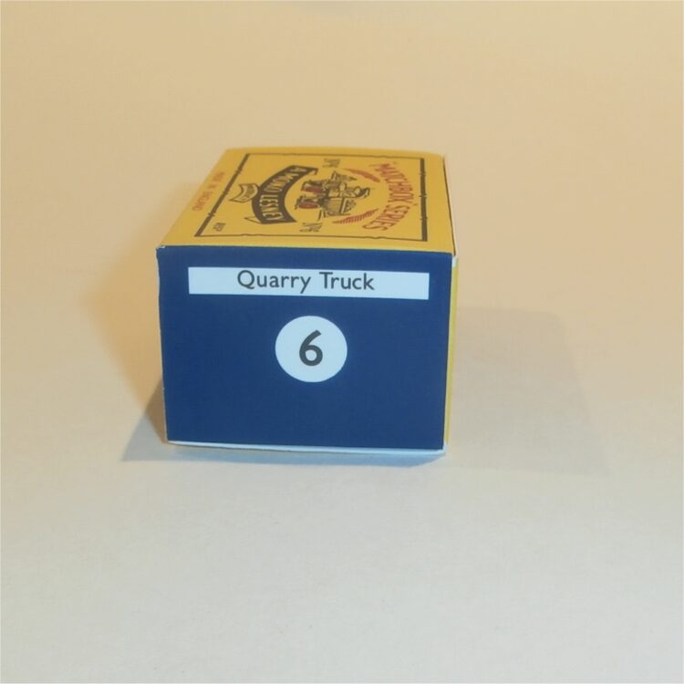 Matchbox Lesney  6a Quarry Truck B Style Repro Box - Image 3