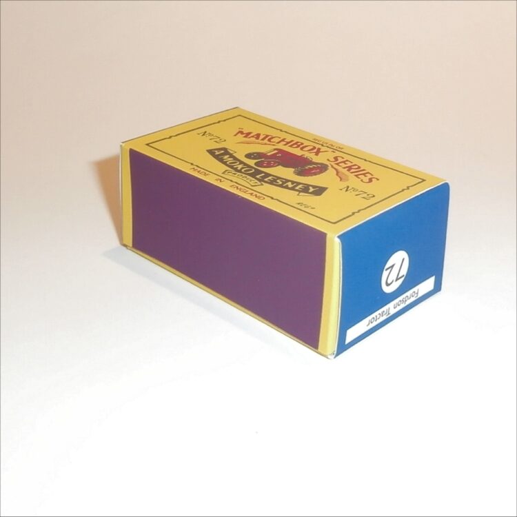 Matchbox Lesney 72a Tractor B Style Repro Box - Image 2