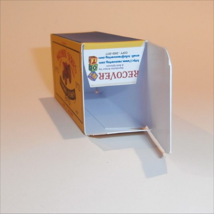 Matchbox Lesney 72a Tractor B Style Repro Box - Image 4