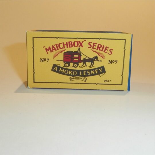 Matchbox Lesney  7a Milk Cart B Style Repro Box