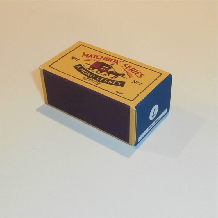 Matchbox Lesney  7a Milk Cart B Style Repro Box - Image 2