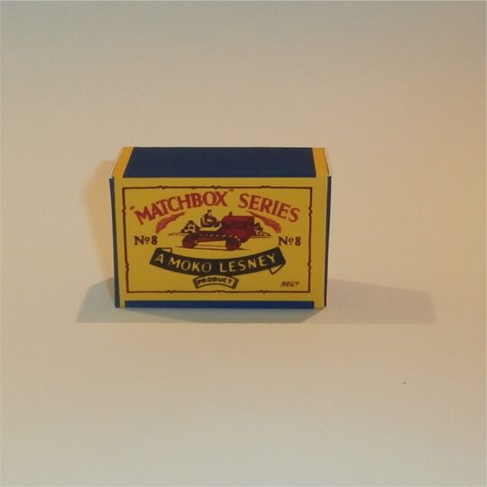 Matchbox Lesney  8a1 Caterpillar Tractor B Style Repro Box
