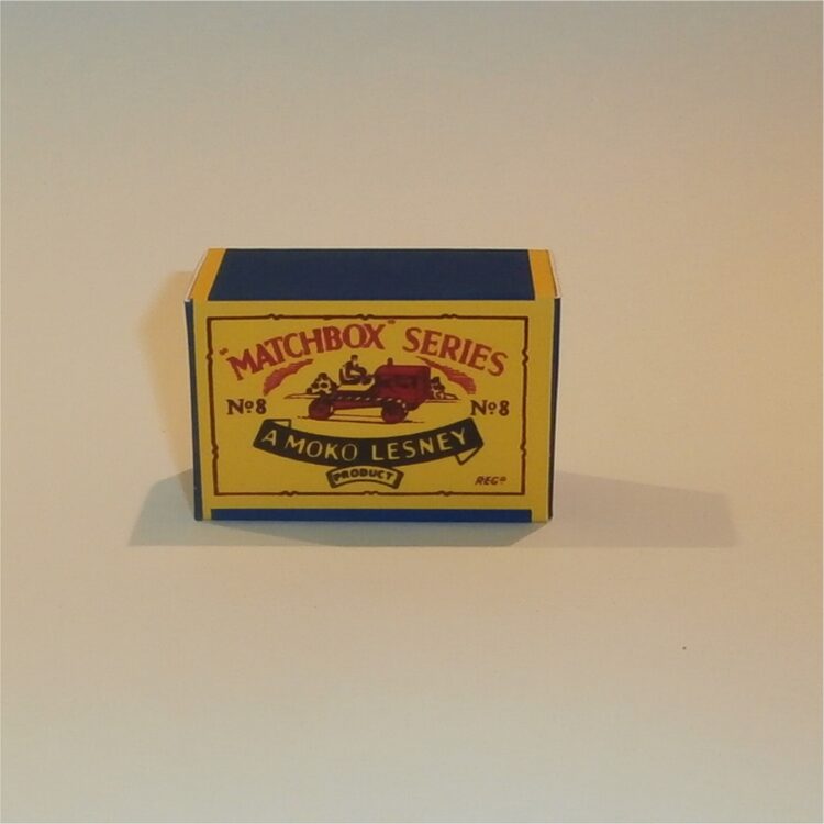 Matchbox Lesney  8a1 Caterpillar Tractor B Style Repro Box