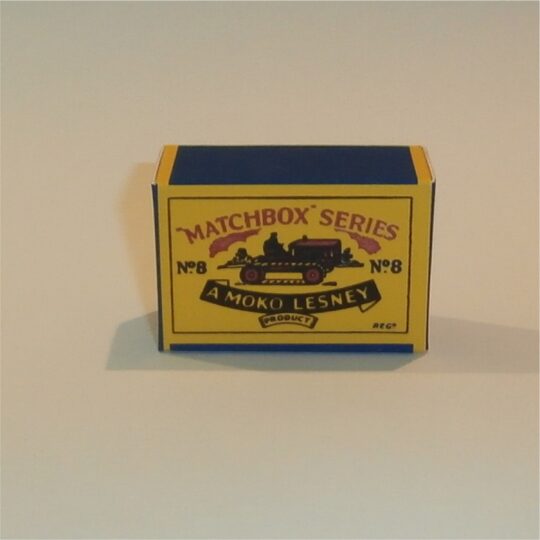 Matchbox Lesney  8a2 Caterpillar Tractor B Style Repro Box