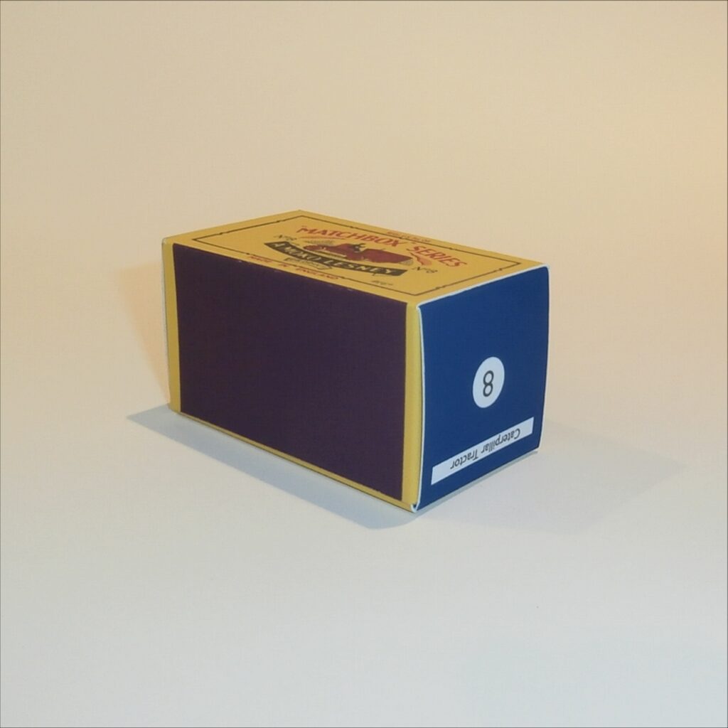 Matchbox Lesney 8b Caterpillar Tractor B Style Repro Box