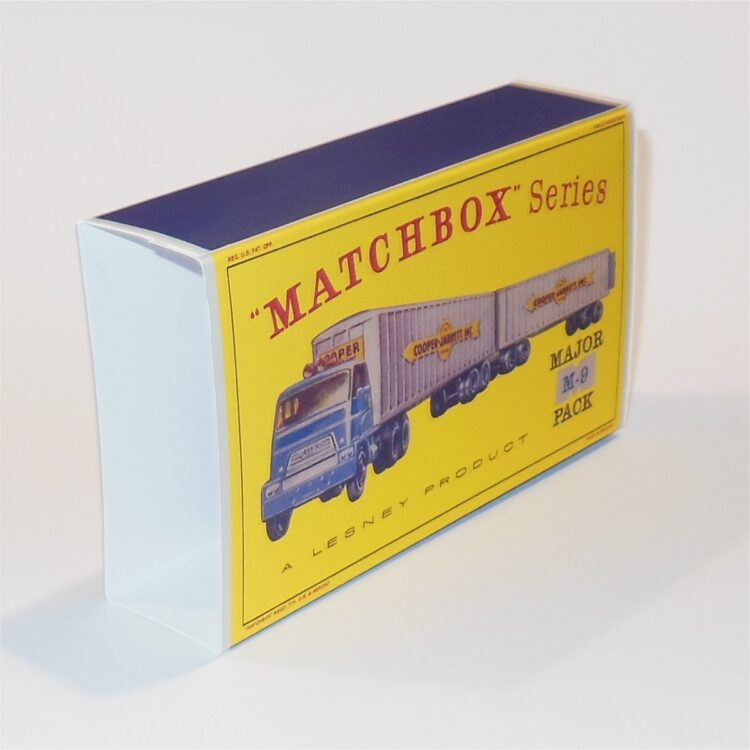 Matchbox Major Pack 9 a2 Interstate Double Freighter D Style Repro Outer Sleeve Only - Image 4
