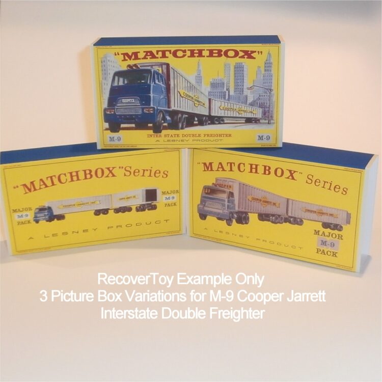Matchbox Major Pack 9 a2 Interstate Double Freighter D Style Repro Outer Sleeve Only - Image 6