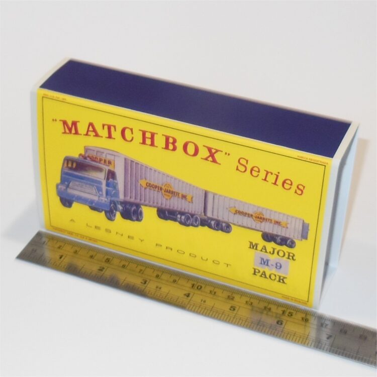 Matchbox Major Pack 9 a2 Interstate Double Freighter D Style Repro Outer Sleeve Only - Image 5