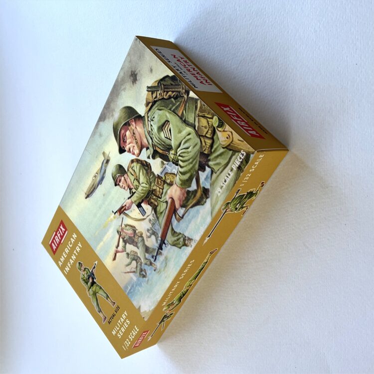 Airfix Empty American Infantry Early Repro Box 1:32 Scale #1729 - Image 2