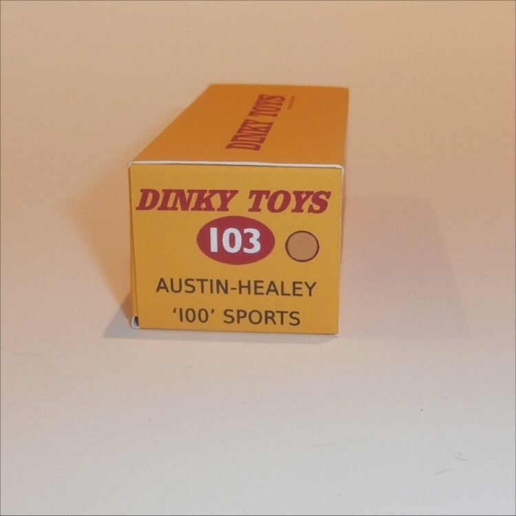 Dinky Toys 103 Austin Healey Sports - Cream - Repro Box - Image 4
