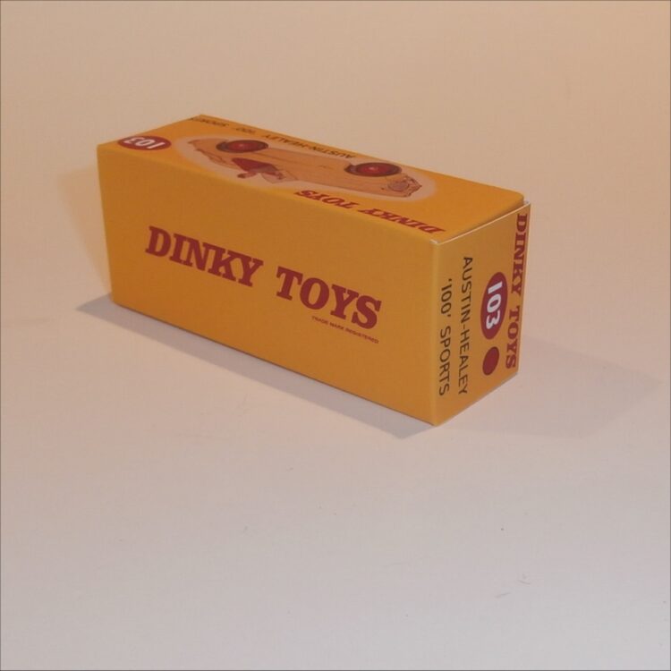 Dinky Toys 103 Austin Healey Sports - Red - Repro Box - Image 2