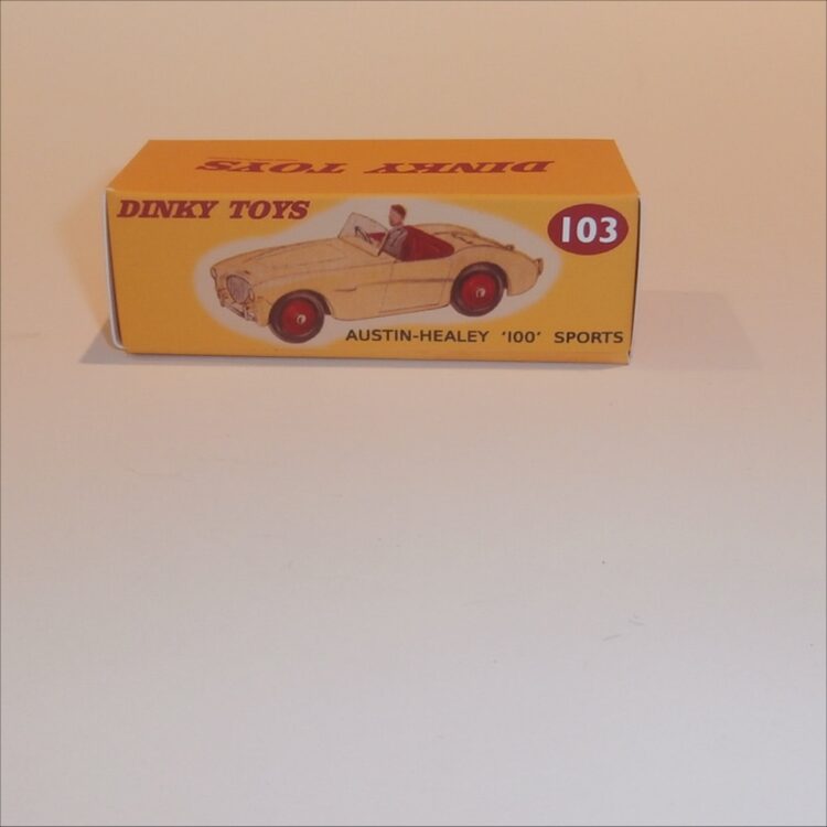 Dinky Toys 103 Austin Healey Sports - Red - Repro Box - Image 3