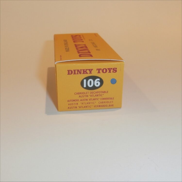 Dinky Toys 106 Austin Atlantic Coupe - Blue - Repro Box - Image 3