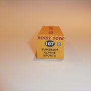 Dinky Toys 107 Sunbeam Alpine Sports - Blue - Repro Box - Image 5