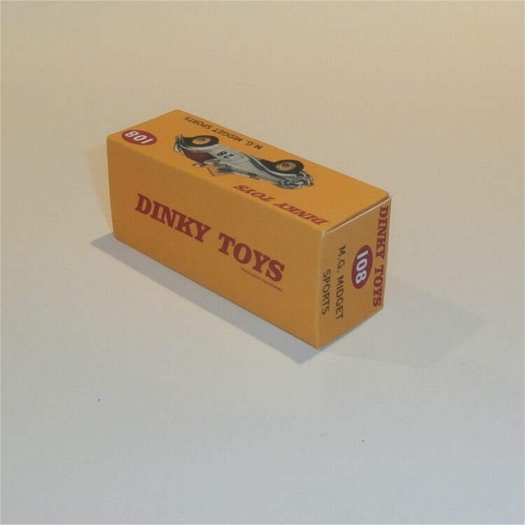 Dinky Toys 108 MG Midget Sports Repro Box - Image 2