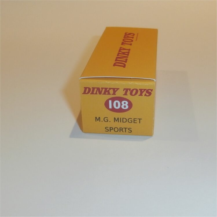 Dinky Toys 108 MG Midget Sports Repro Box - Image 3