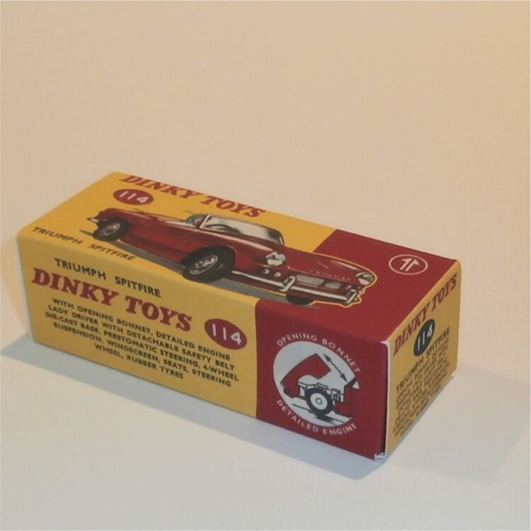 Dinky Toys 114 Triumph Spitfire Repro Box - Image 2