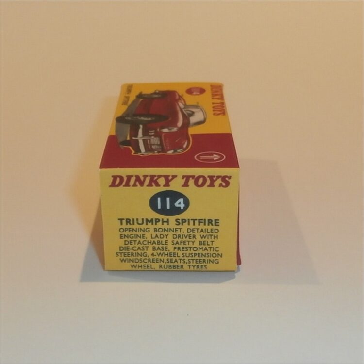 Dinky Toys 114 Triumph Spitfire Repro Box - Image 3