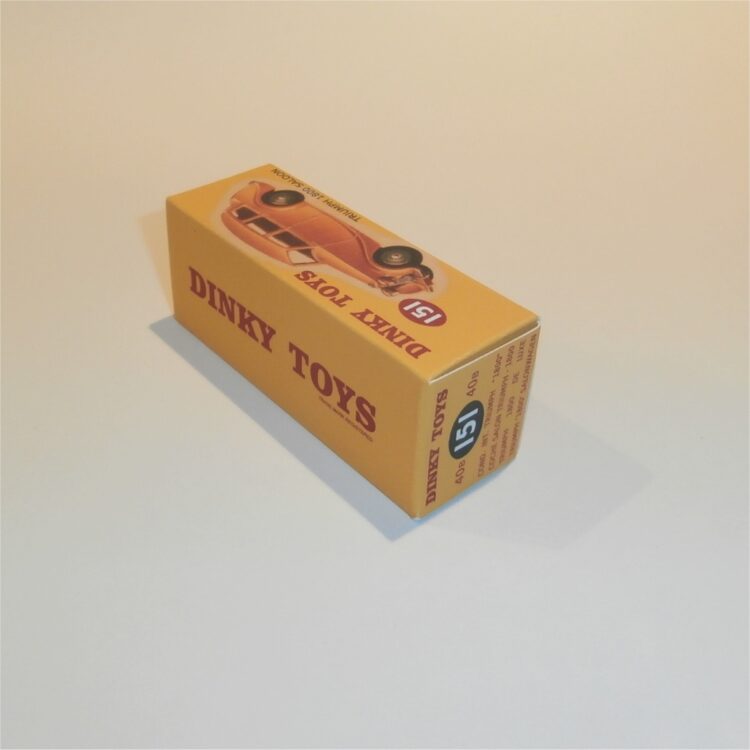 Dinky Toys 151 Triumph 1800 Saloon - Blue - Repro Box - Image 2