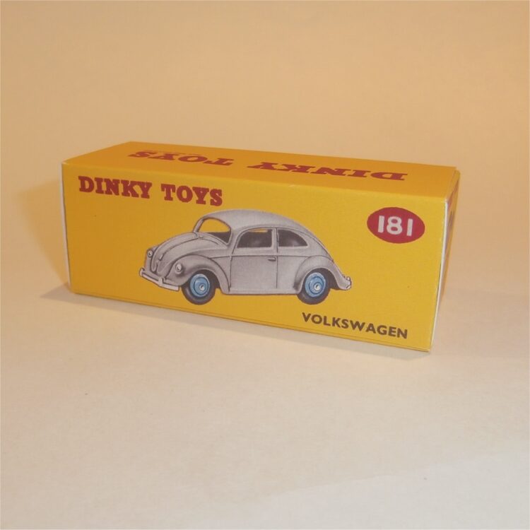 Dinky Toys 181 Volkswagen Sedan - Blue Repro Box - Image 2