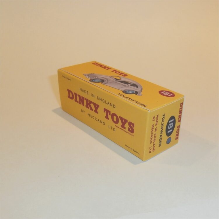 Dinky Toys 181 Volkswagen Sedan - Grey / Blue Repro Box - Image 4