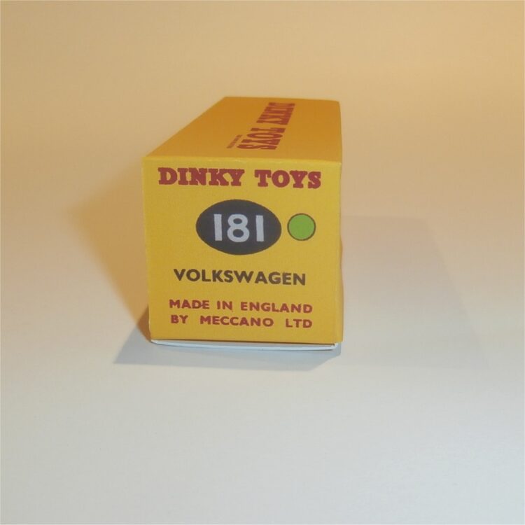 Dinky Toys 181 Volkswagen Sedan - Green Repro Box - Image 4